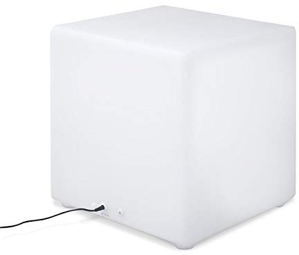 sweeek - Cubo de luz LED con pilas, Cubo LED 40cm, Multicolor, 40x40x41 cm