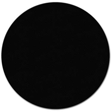 Bilderdepot24 toile en noir, paintable qualité Premium, monté sur le châssis - le format rond - environ 60 cm - 330g/m² - complètement encadrée, 7 couleurs disponibles