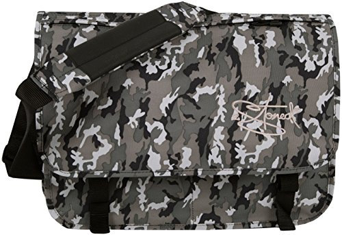 2Stoned Original Vintage Messenger Bag Umhängetasche Unisex mit Sticklogo Classic Logo, Ice Camo, Größe XXL