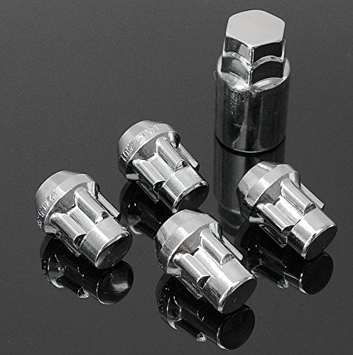 Locking Wheel Nuts/Bolts complete set of 4 + key M12X1.5 COMPATIBLE WITH FORD