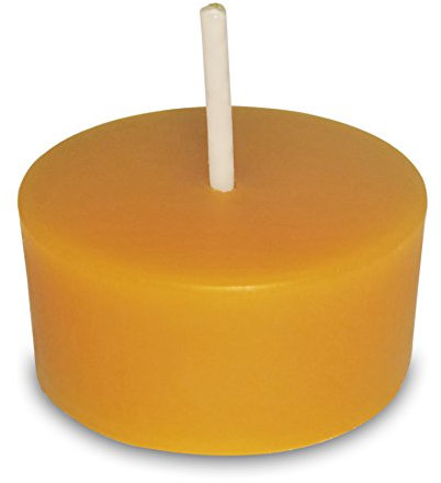 Lot de 24 bougies chauffe-plat 100 % cire d'abeille sans enveloppe pour bougie chauffe-plat