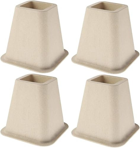 Cocoarm Möbelerhöhung 15cm Bed Riser Tischerhöhung Betterhöhung 4 Stück Sofa Erhöhung Möbelerhöher Möbelerhöhung Sofa Tischerhöher Elefantenfuß für Bett Tischbeine Möbel Füße (Schwarz)