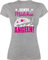 Shirt Damen - Hobby Outfit - Echte Mädchen Angeln Fisch - XL - Grau meliert - angelshirts angelbekleidung Angler Funshirts für Frauen Tshirt Frau Angel Tshirts Fischerei t-Shirt fischen tailliert