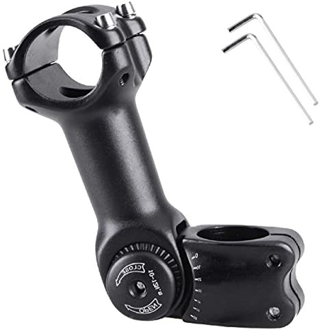 Azarxis Vorbau 31.8 25.4, 60 Grad 90mm 110 mm 130 mm Einstellbare Lenkervorbau, Fahrradlenker für Fahrrad, Rennrad, BMX, MTB, Radfahren (31.8 x 120mm)