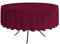 ALOHA Tischdecke Tischtuch Tischtücher Tischwäsche Tischdekoration Tafeltuch Farbe und Größe wählbar (Weinrot/runden/Ø 100cm)