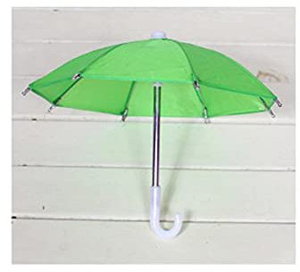 Uteruik Puppenschirm für 45,7 cm große Puppenzubehör, Spielzeug, 1 Stück (#F)