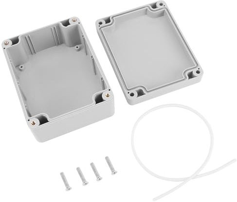 Abzweigdose Aufputz IP65 Wasserdichter Abzweigdose 115 × 90 × 55 mm Grau ABS Kunststoff Leergehäuse Elektronische Gehäuse Box mit Verschraubung Zubehör, Klein Verteilerdose für Innen Außen