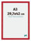 yd. Your Decoration - Bilderrahmen DIN A3 29.7x42 cm - Rot - Billderrahmen aus MDF mit Acrylglas - Antireflex - DIN A3 29.7x42 Rahmen - Mura