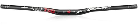31,8 mm Superleichter Mountainbike-Lenker, 780 mm Aluminiumlegierung MTB DH XC Fahrradlenker Riser Bar (Rot Kleiner Winkel)