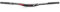 31,8 mm Superleichter Mountainbike-Lenker, 780 mm Aluminiumlegierung MTB DH XC Fahrradlenker Riser Bar (Rot Kleiner Winkel)