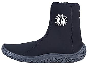 Two Bare Feet Unisex Adults & Kids 3mm Neoprene Zipped Wetsuit Boots – Surf Boots, Diving Boots, Water Shoes & Aqua Shoes – Durable, Flexible & Comfortable for Men, Women & Children (5, 3mm) Black