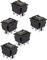 5 STÜCKE Wippschalter Kippschalter Reset-Schalter AC 250 V DPDT-Taste EIN/AUS/EIN 6-polig für Auto, Motorrad, Boot oder Haushaltsgeräte - KCD4