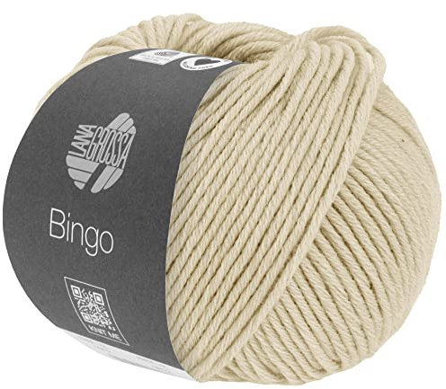 LANA GROSSA Bingo Melange | Extrafeine Merinowolle waschmaschinenfest und filzfrei | Handstrickgarn aus 100% Schurwolle (Merino extrafein) | 50g Wolle zum Stricken & Häkeln | 80m Garn FB 1027