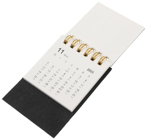 Alipis 2023 Mini-tischkalender Tisch-klappkalender 2022 Kleiner Tischkalender Kalender 2023 Tischkalender 2022-2023 Kalender Schreibtisch Standkalender Einfach Kalenderbuch Papier Student