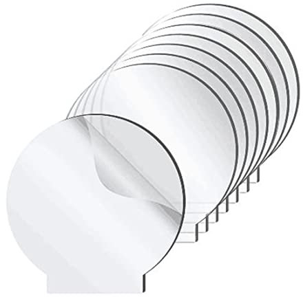 Povxlum Feuille de Panneau Transparente éPaisse CouléE Transparente pour Panneaux de Table à de LumièRe LED Projets D'Affichage de Bricolage Artisanat 8 PièCes