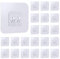 Vesaneae 32 Piezas Ganchos Adhesivos Potentes Transparente Impermeable,10 Kg (MáX.) Gancho Adhesivos de Pared,Gancho multiusos Reutilizables para adherirse a puertas en baños,Cocinas,Garajes