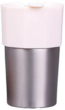 JUSHZ Botella Agua Acero Inoxidable Botella Gimnasio Garrafa Adultos Termo Cafe para Llevar Agua Caliente Taza Termica Termo Pequeño Taza De Café Al Vacío Aire Libre Casual Auto (White,300ml)