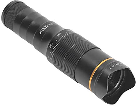 Bewinner 32-faches Zoom-Handy-Teleskopobjektiv, Universal, Glas-Aluminium, Manueller Fokus, HD-Beschichtung, Fisheye & Ultraweitwinkel, Stativkompatibel