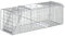 Outsunny Trampa para Animales Vivos Plegable 93x31x34,5 cm Jaula de Captura de Alambre con Puerta y Asa para Conejos Ratas Roedores Plata