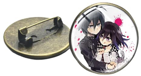 Killing Harmony Oma Kokichi Anstecknadel Cosplay Abzeichen Spiel Figuren Kunst Foto Glas Kuppel Brosche Kollektion Nizza