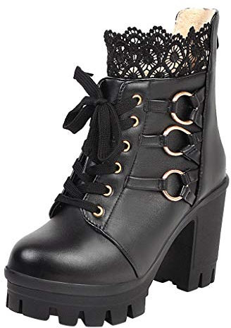 Stivali camperos Donna Estivi Donna Scarpe a Punta Stivali Moto Donna Stivali da Moto Ginocchio Tacchi Alti Stivaletti Sandali Antinfortunistica Uomo Scarpe da Corsa Donna Nero-B 34.99