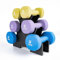 unycos - Kurzhanteln Neopren 6er Set von 3 kg, 4 kg und 5 kg, Rutschfest, Anti-Roll-Design, Bequemer Griff, Krafttraining, Fitness, Pilates, Training, Fitnessstudio, Gymnastikhanteln (Mehrfarbig)