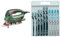Bosch Home and Garden Pendel-Stichsäge 530W PST 800 PEL im Koffer mit einem Set von 10 Sägeblättern inklusive, 530 W, 230 V, Multi + 10tlg. Stichsägeblatt Set (für Holz und Metall, Zubehör)
