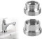 2 Stück Metall Wasserhahn Adapter 16 mm bis 22 mm/22mm bis 16mm, Wassersparendes Metall, Wasserhahn Luftsprudler, Metalladapter für Wasser Sparende Küchenarmatur