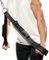 CampTeck U7249 2-in-1 Length Tricep Rope, Multi Gym Accessory, Pull Down Rope with Double Handle with 8mm Carabiner - Black