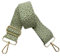 Verstellbarer 5cm Taschengurte Breit, Schultergurt für Tasche, Taschengurte zum Wechseln Goldener Karabiner Schulterriemen, Umhängegurt fur Damen Handtaschen Crossbody DIY Zubehör(Grün)