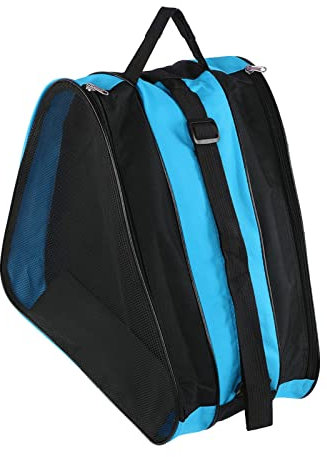 HERCHR Sport-Rucksack, 3-lagiger Nylon-Rollschuh-Rucksack, Einzelschultertasche, Freizeit-Sport-Rucksack, Ausrüstung Für Quad-Skates, Inlineskates(Blau)