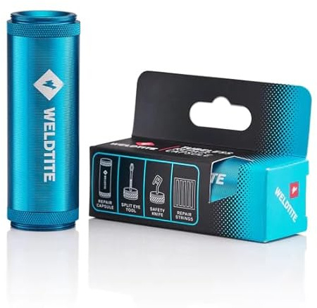 Ammaco Weldtite Tubeless Bike Tyre Repair Capsule Kit Alloy Blue