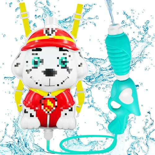 2200ml Wasserpistole mit Tankrucksack, Wasserpistole mit Großer Reichweite 6-10M, Wasserpistole Kinder, Wasserpistole Rucksack, Watergun, Strand Pool Outdoor Wasser Spielzeug