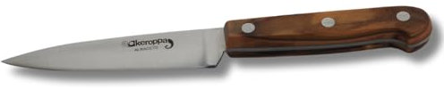 Keroppa Cuchillo Multiusos Domestic Olivo, Acero Inoxidable, Uso Doméstico, Mango Ergonómico, Hoja 11 cm, Fabricado en España, Corte Preciso