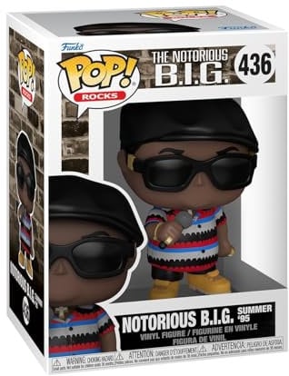 Funko Pop Rocks: Biggie “Beat The Summer Jam'' - Notorious BIG - Figurine en Vinyle à Collectionner - Idée de Cadeau - Produits Officiels - Jouets pour Les Enfants et Adultes - Music Fans