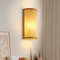 Schindora Bambus Wandleuchte Innen Boho,Holz Wandlampe Vintage Rustikales Dekor Lampe E27 Hand Gewebt Lampenschirm For Wohnzimmer Schlafzimmer Wand