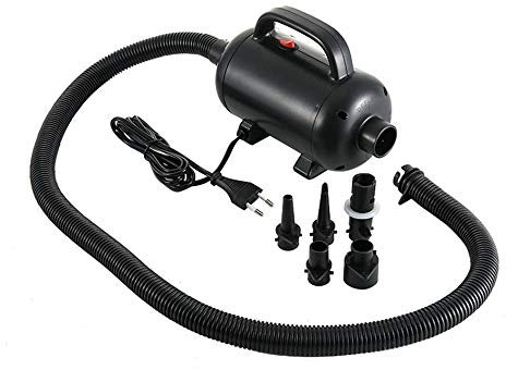 Portable Electric Air Compressor for Air Track - 800W Corded Pump with 2 Nozzles, High Pressure Inflation/Deflation for Gymnastics Mats & Inflatables - Rapid Inflation, Fits Most Air Tracks