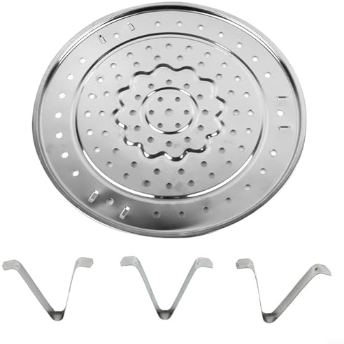 EpheyFIF Stainless Steel Steaming Rack, Round Steaming Stand, 1 Piece Multifunctional Steamer Rack with Removable Legs for Stock Pot Steaming Tray Pressure Cooker Cooking(30CM)