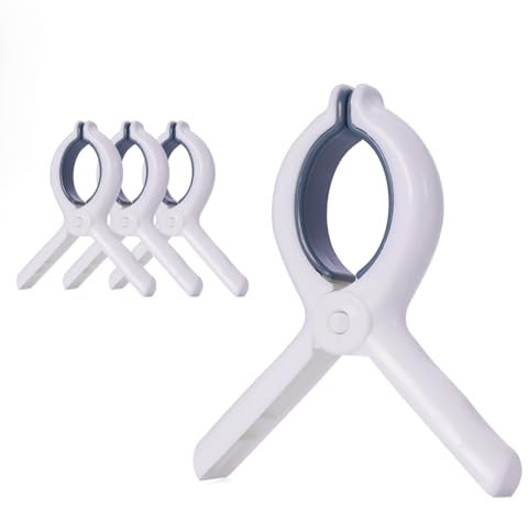 6 clip per telo mare, clip antiscivolo per sedia da piscina, mollette per bucato in plastica, mollette per bucato, asciugamani, vestiti, coperte, biancheria asciutta su stendibiancheria e