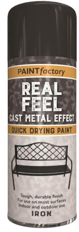 Paint Factory Real Feel Cast Iron Effect Spray Paint, 400ml, For Indoor and Outdoor Use