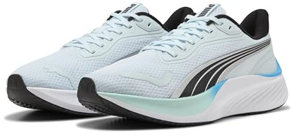 PUMA Unisex Pounce Lite Straßenlaufschuh, Sea Glass Mint Melt Speed Blue, PUMA Schwarz, 38 EU