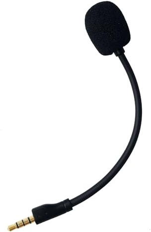 SPTSSWET Replacement Microphone Compatible with Steelseries Arctis 1 Headphones for PS4 Pro PS5 Xbox One X Computer PC Gaming Headsets Detachable Game Mic Boom Noise Cancellation,3.5mm Black 6.2 inch