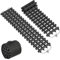 ACXIN 2X Auto Traktionshilfe 80CM Faltbar Anfahrhilfe Set Schwerlast Gummi Sandbleche Offroad Anfahrmatte Tragbar Traktionsmatte für Sand Schnee EIS Schlamm