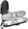 Linkidea Electric Toothbrush Travel Case with Ventilation, Compact Hard Shell Toothpaste/Electronic Brush Protective Storage Bag, Compatible with Oral-B iO Series, Philip Sonicare