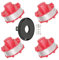 Forever Speed 2mm, 8.0m Rasentrimmer Spule Kompatibel mit Einhell Rasentrimmer, Trimmer Spulenmodell WA0010/WA6531(4 Ersatzspulen, 1 Kappe, 1 Federn)