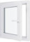 Finestra in PVC – LxH 600 x 700 mm – Tripla vetrata – Bianco – Maniglia a destra