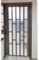 RENLXFI Porta Divisoria Pieghevole in Alluminio Alta 190 195 200 205 210 CM, Porta Scorrevole A Fisarmonica Interna con Acrilico Satinato per Cucina, Bagno, Dispensa(Gray,90x200cm/35.4x78.7in)