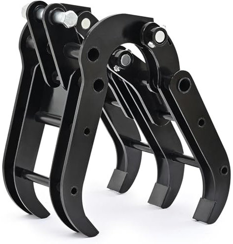 Mini Escavatore Grabber Attacchi - Heavy Duty Legno e Metallo Pinza per Scavi Migliorati e Manipolazione Materiale su Escavatori 1-1.5 Tonnellate