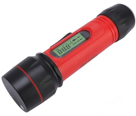 Denash Fischfinder, Sonar-Handheld IP68, Wasserdicht, 90 M Tiefenmesser mit LCD-Display für Kajakboot-Eisfischen, Tragbarer Fischtiefenmesser