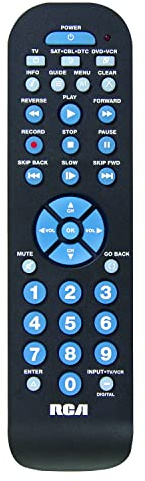 RCA RCR3273R Télécommande Noir